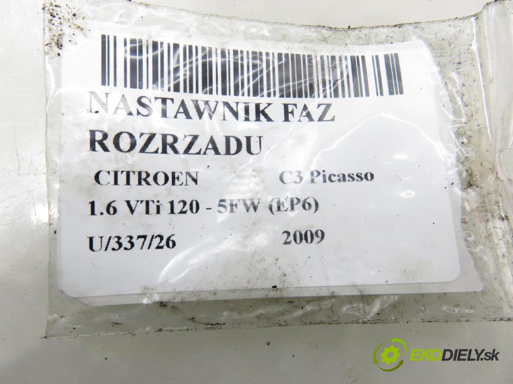 CITROEN C3 Picasso MINIVAN 2009 88,00 1.6 VTi 120 - 5FW (EP6) 1598,00 nastavovač časování VAČKOVÁ HŘÍDEL: V753390580 ; A2C53112944 (Motor a příslušenství ostatní)
