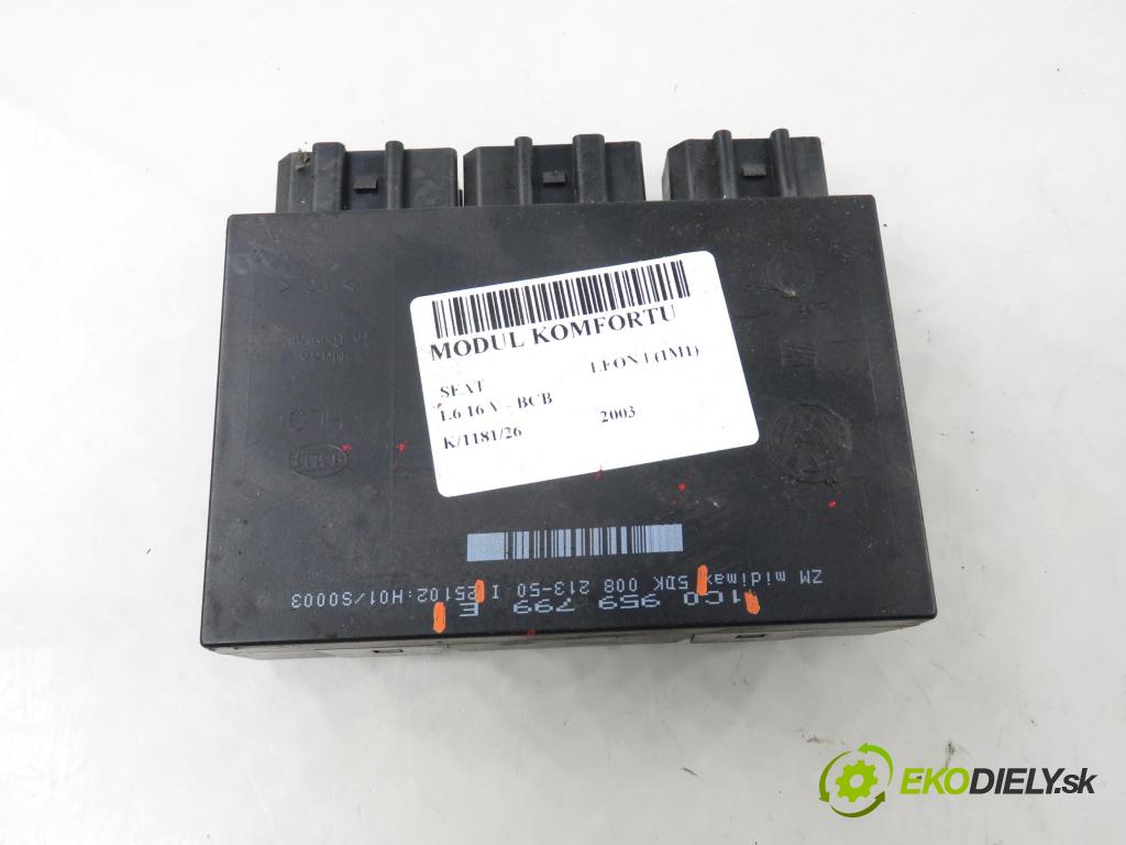SEAT LEON (1M1) HB 2003 77,00 1.6 16 V - BCB 1598,00 MODUL komfortu 1C0959799E ; 5DK00821350I