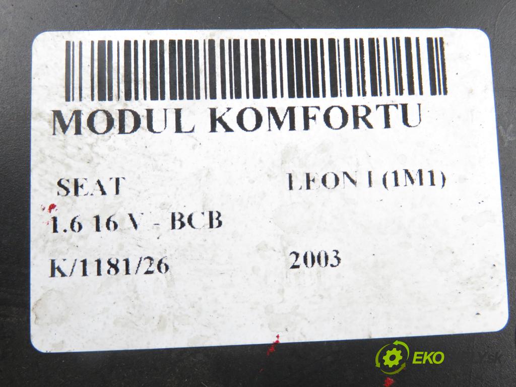 SEAT LEON (1M1) HB 2003 77,00 1.6 16 V - BCB 1598,00 MODUL komfortu 1C0959799E ; 5DK00821350I