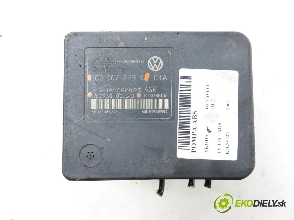 SKODA OCTAVIA I (1U2) KOMBI 2002 66,00 1.9 TDI - AGR 1896,00 Pumpa ABS 10096003163 ; 1C0907379K ; 10020600384 (Pumpa ABS)