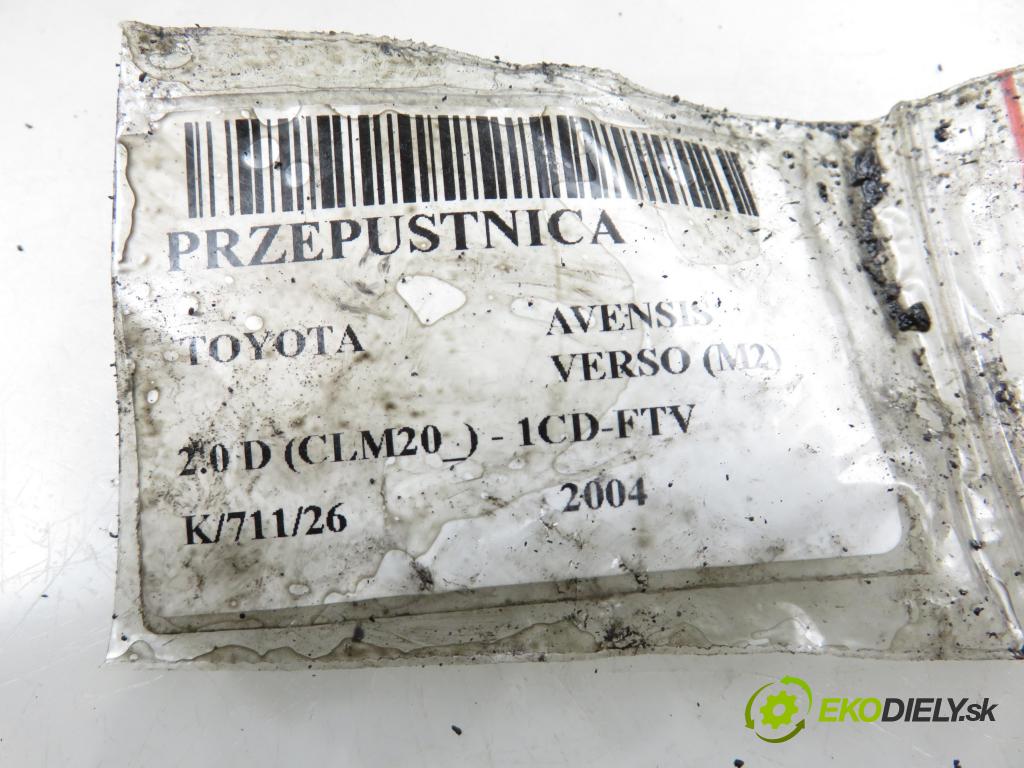 TOYOTA AVENSIS VERSO (_M2_) MINIVAN 2004 85,00 2.0 D (CLM20_) - 1CD-FTV 1995,00 Škrtiaca klapka 270204A30 (Škrtiaca klapka)