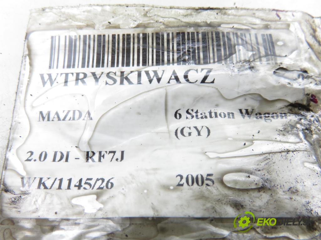 MAZDA 6 Station Wagon (GY) KOMBI 2005 105,00 2.0 DI 143 - RF7J 1998,00 vstrekovač 13H50 (Vstrekovač paliva)