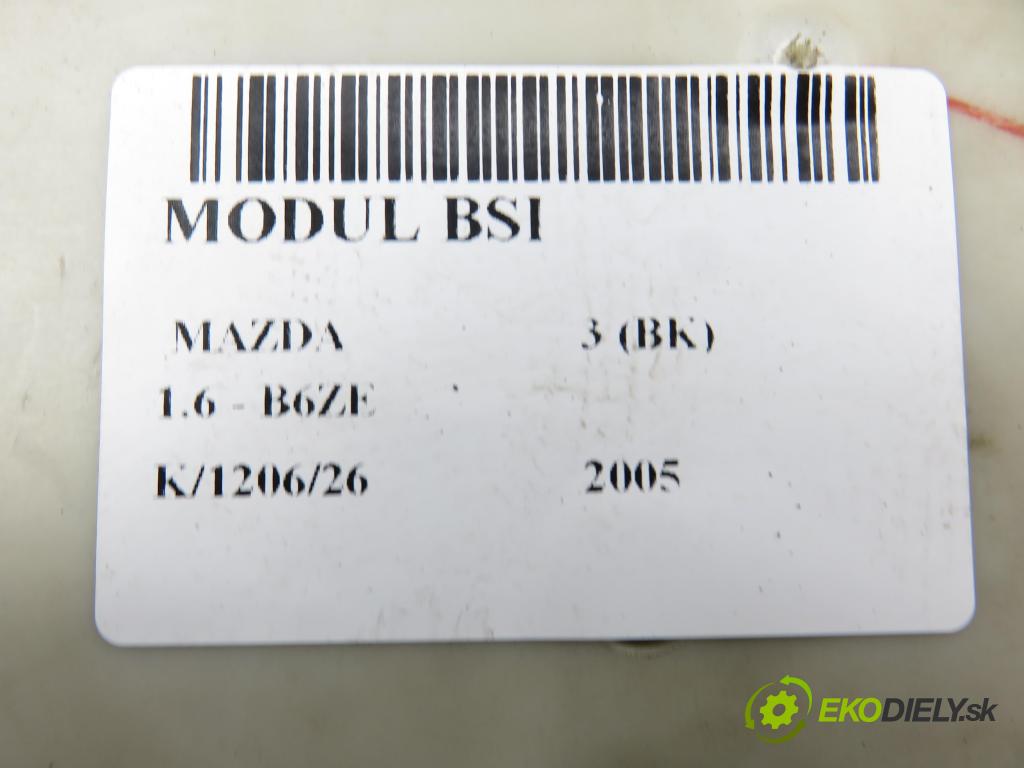 MAZDA 3 (BK) HB 2005 77,00 1.6 - B6ZE 1598,00 MODUL BSI BP4K66730F
