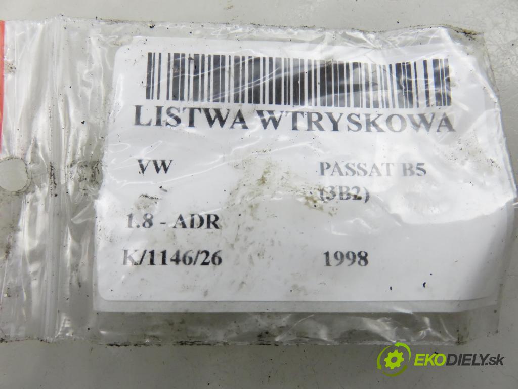 VW PASSAT B5 (3B2) SEDAN 1998 92,00 1.8 - ADR 1781,00 lišta vstřikovací 058133551F (Vstřikovací lišta)