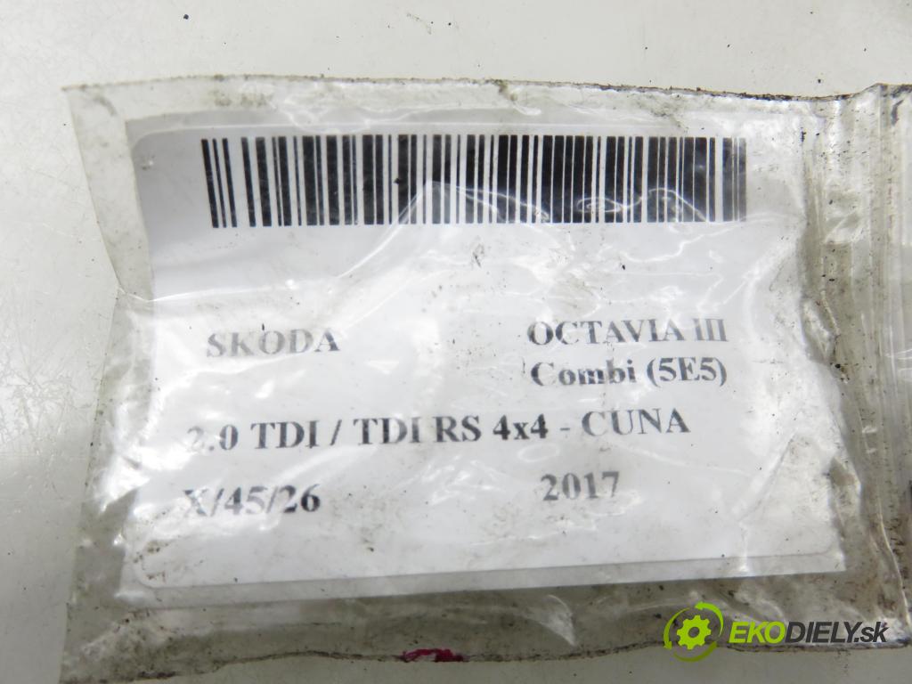 SKODA OCTAVIA III Combi (5E5) KOMBI 2017 135,00 2.0 TDI / TDI RS 4x4 - CUNA 1968,00 vstrekovač 0445110471 ; 04L130277AE (Vstrekovač paliva)