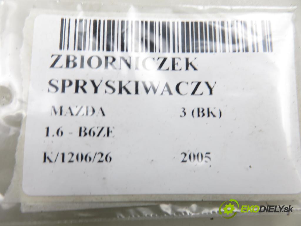MAZDA 3 (BK) HB 2005 77,00 1.6 - B6ZE 1598,00 Nádržka ostrekovačov 860142721 (Kľučka dverí ostatné)
