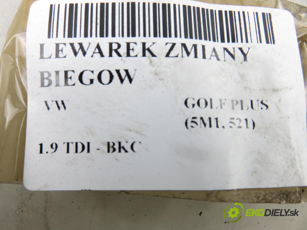 VW GOLF PLUS (5M1, 521) MINIVAN 2005 77,00 1.9 TDI PD 105 - BKC 1896,00 ZVEDÁK: 1K0711061A