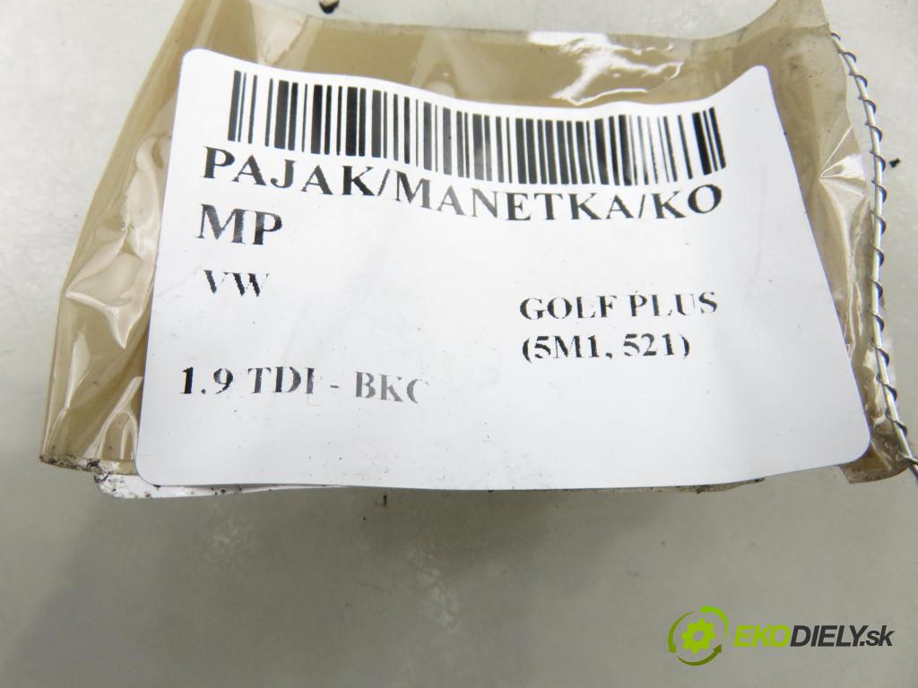 VW GOLF PLUS (5M1, 521) MINIVAN 2005 77,00 1.9 TDI PD 105 - BKC 1896,00 PAKA/ŘAZENÍ/SADA: 1K0953503AP ; 1K0959653C ; 1K0953549F