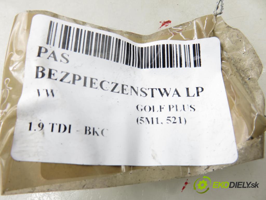 VW GOLF PLUS (5M1, 521) MINIVAN 2005 77,00 1.9 TDI PD 105 - BKC 1896,00 Držiak bezpečnostný LP 5M1857705
