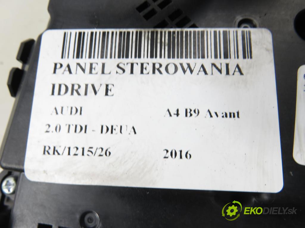 AUDI A4 Avant (8W5, B9) KOMBI 2016 110,00 2.0 TDI - DEUA 1968,00 Panel ovládania IDRIVE 8W0919614T