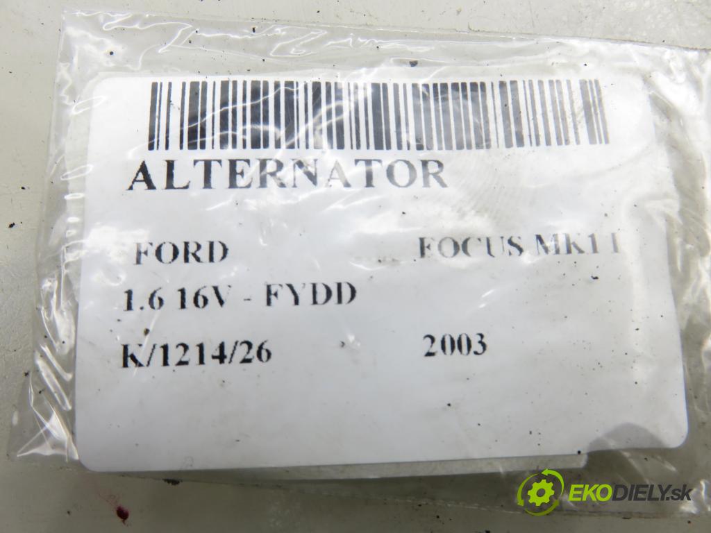 FORD FOCUS (DAW, DBW) HB 2003 74,00 1.6 16V - FYDD 1596,00 Alternátor MS1022118040 (Alternátor)