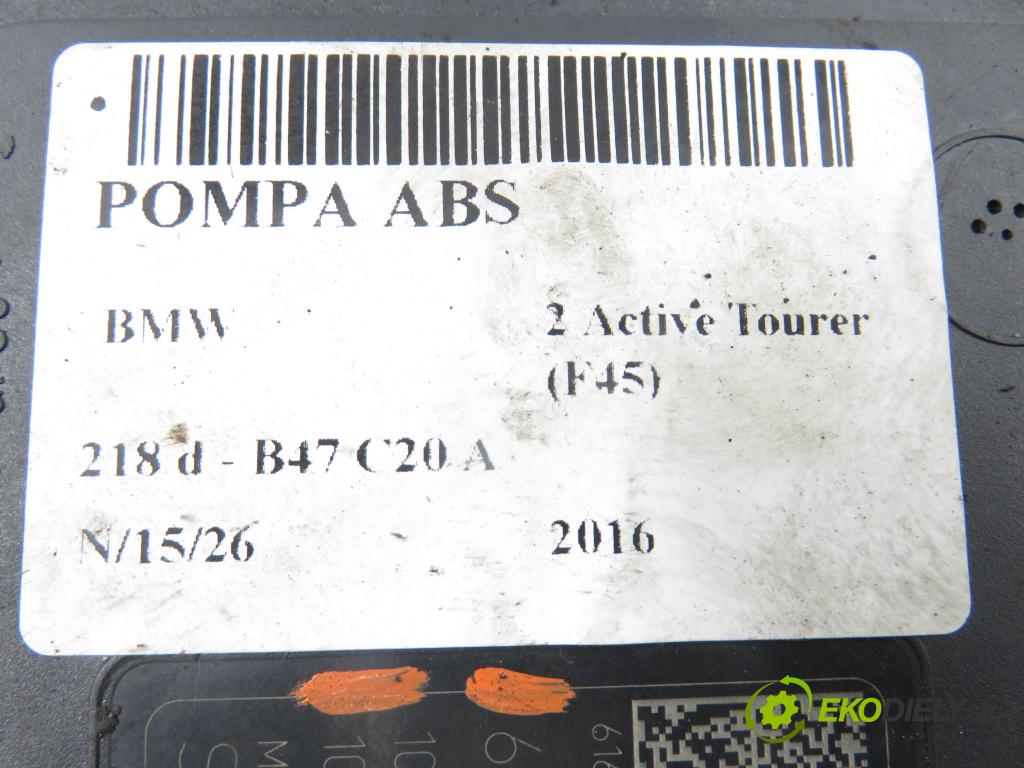 BMW 2 Active Tourer (F45) MINIVAN 2016 110,00 218 d 150 - B47 C20 A 1995,00 Pumpa ABS 6880547 ; 10091765033 ; 10062533421 (Pumpa ABS)