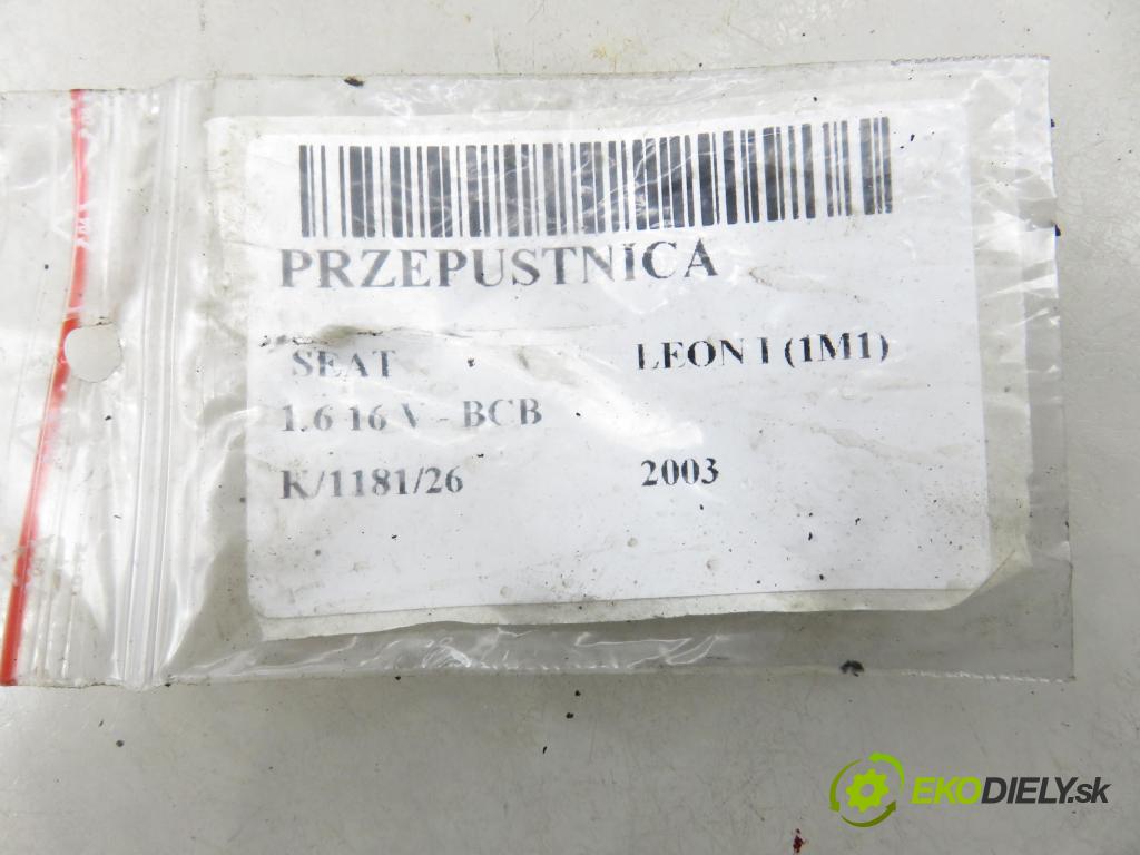 SEAT LEON (1M1) HB 2003 77,00 1.6 16 V - BCB 1598,00 Škrtiaca klapka 408238323008 (Škrtiaca klapka)