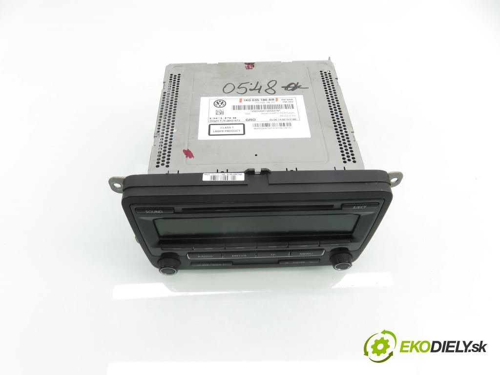 VW GOLF V (1K1) HB 2004 77,00 1.9 TDI PD 105 - BKC 1896,00 RADIO CD 1K0035186AR