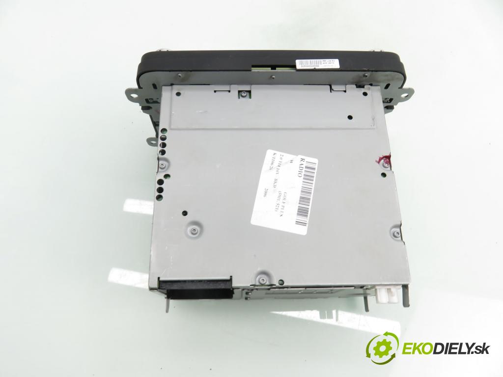 VW GOLF PLUS (5M1, 521) MINIVAN 2006 103,00 2.0 TDI 16V - BKD 1968,00 RADIO CD 5M0035186J