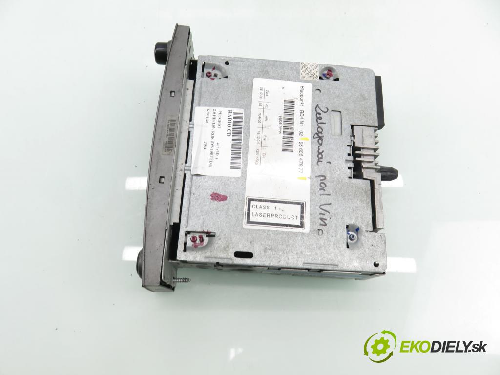 PEUGEOT 407 (6D_) SEDAN 2004 100,00 2.0 HDi 135 - RHR 1997,00 RADIO CD 9660647877