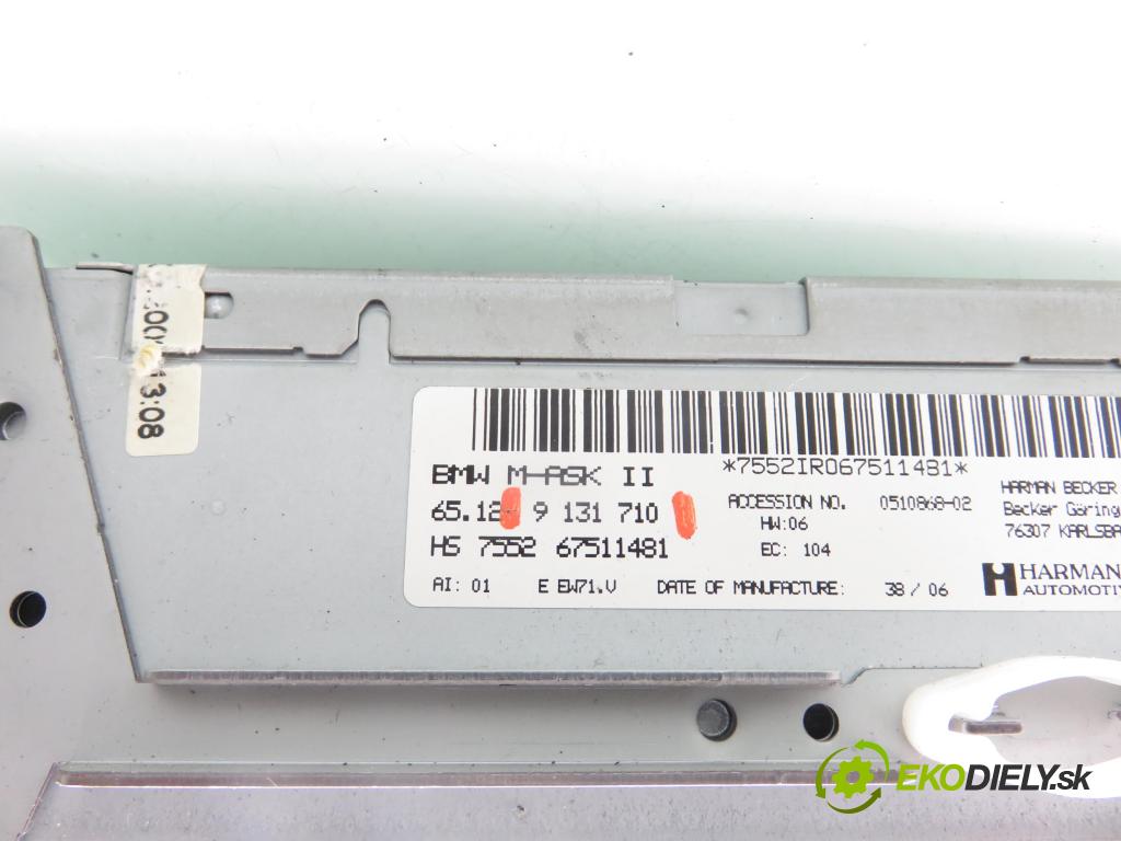 BMW 5 (E60) SEDAN 2006 120,00 520 d - M47 D20 (204D4) 1995,00 RADIO CD 9131710