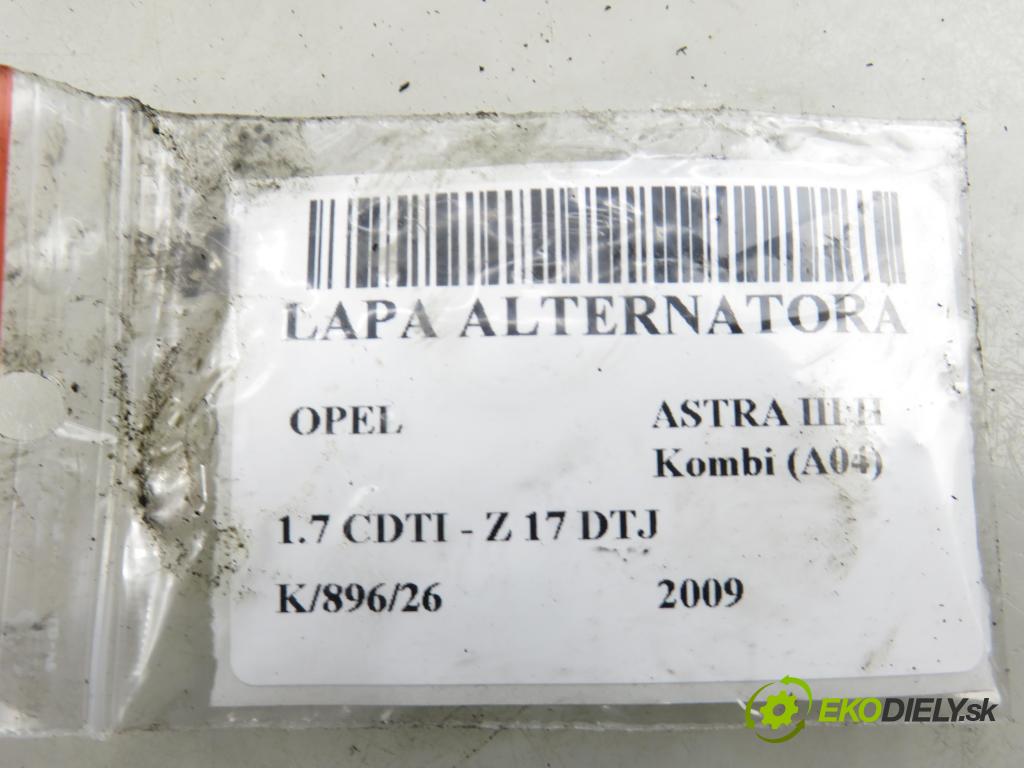 OPEL ASTRA H Kombi (A04) KOMBI 2009 81,00 1.7 CDTI - Z 17 DTJ 1686,00 Uchytenie alternátora 898005563
