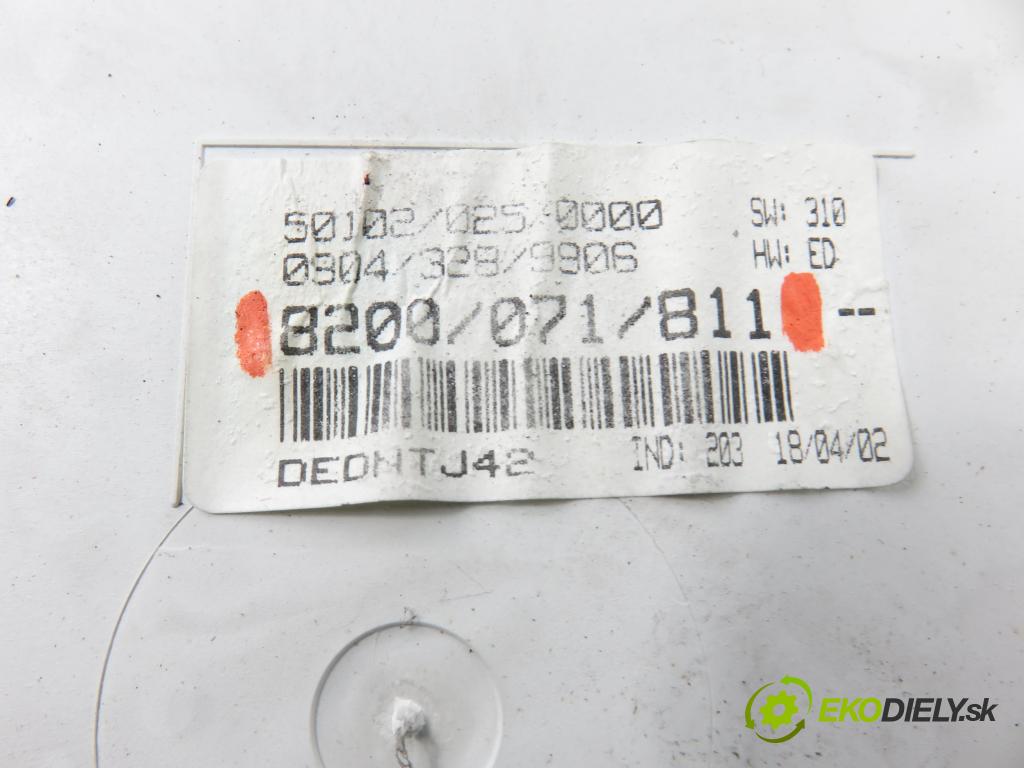 RENAULT MEGANE I (BA0/1_) HB 2002 59,00 1.9 dTi (BA1U) - F9Q 744 1870,00 Prístrojovka elektrický 8200071811
