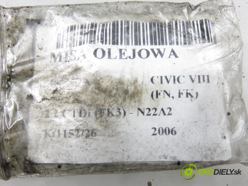HONDA CIVIC VIII (FN, FK) HB 2006 103,00 2.2 CTDi (FK3) 140 - N22A2 2204,00 Vaňa olejová  (Olejová vaňa)
