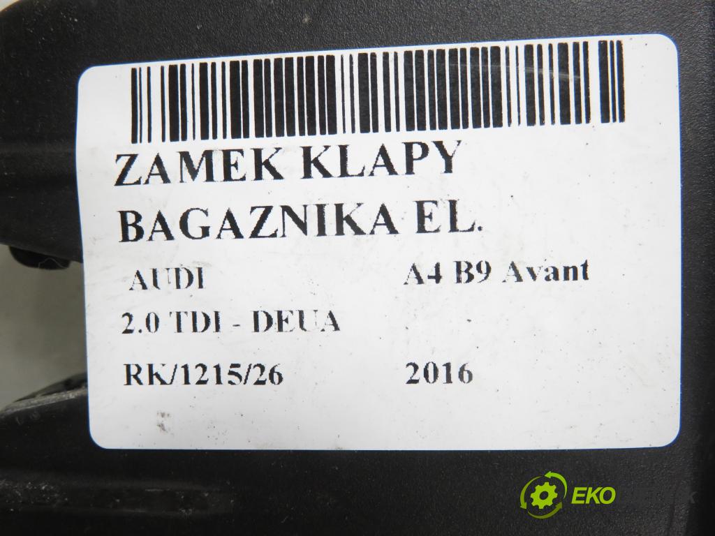 AUDI A4 Avant (8W5, B9) KOMBI 2016 110,00 2.0 TDI - DEUA 1968,00 zámok dverí kufor EL. 4M0827506D ; 3V5827887A