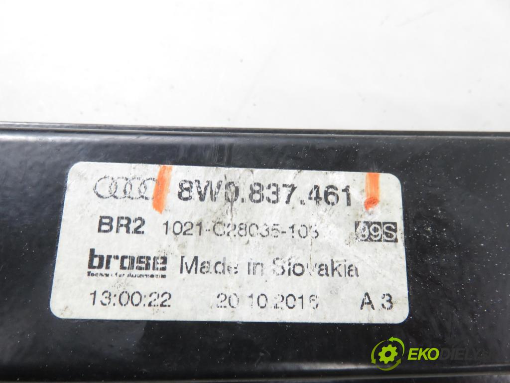 AUDI A4 Avant (8W5, B9) KOMBI 2016 110,00 2.0 TDI - DEUA 1968,00 Mechanizmus okien 8W0837461 ; 8W0959801 ; 0130822705