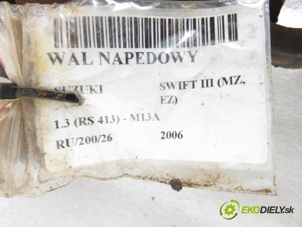 SUZUKI SWIFT III (MZ, EZ) HB 2006 0,00 1.3 4x4 (RS 413) - M13A 1328,00 hriadeľ JAZDA: