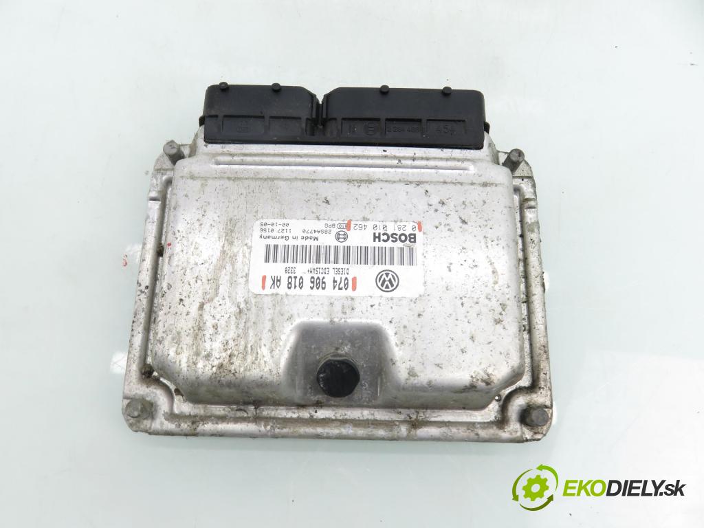 VW TRANSPORTER IV Platforma / podwozie (70E, 70L, 70M, 7DE, 7DL KABINA/PLATFORMA 2000 65,00 2.5 TDI - AJT 2461,00 Riadiaca jednotka Motor 074906018AK ; 0281010462