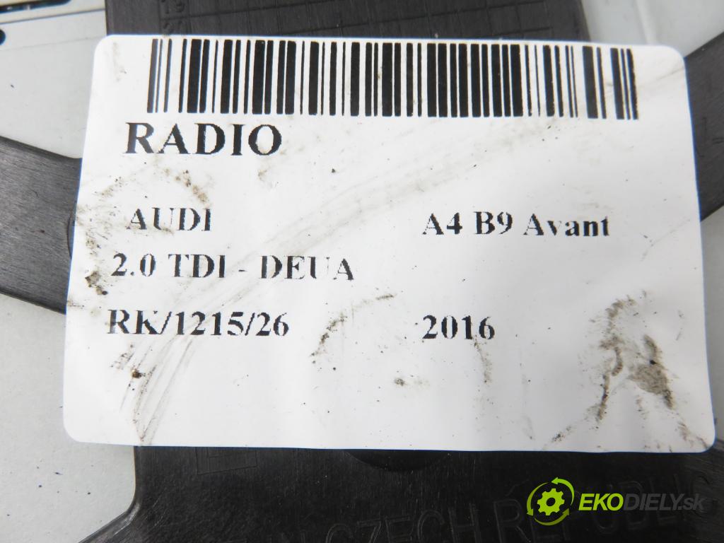 AUDI A4 Avant (8W5, B9) KOMBI 2016 110,00 2.0 TDI - DEUA 1968,00 CZYTNIK navigace 8W5035044 (Elektrosoučásti ostatní)