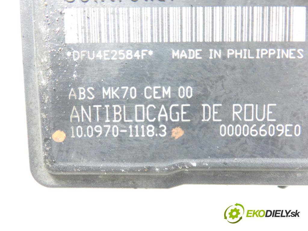 CITROEN C3 I (FC_) HB 2002 50,00 1.4 HDi 8V - 8HX 1398,00 Pumpa ABS 10097011183 (Pumpa ABS)