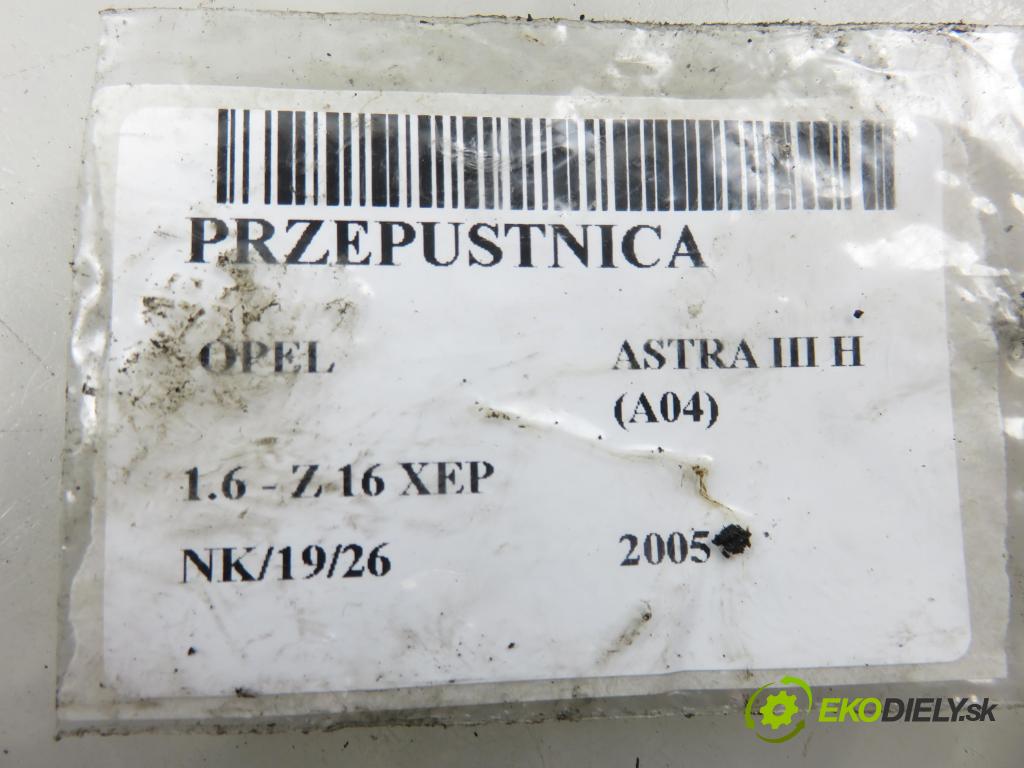 OPEL ASTRA H (A04) HB 2005 77,00 1.6 - Z 16 XEP 1598,00 škrtíci klapka 055352858 ; 25362123 ; RME50201 (Škrticí klapka)