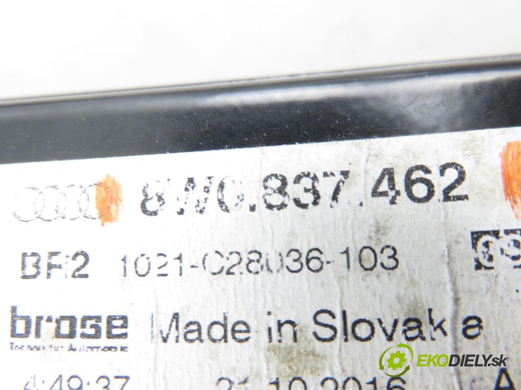 AUDI A4 Avant (8W5, B9) KOMBI 2016 110,00 2.0 TDI - DEUA 1968,00 Mechanizmus okien 8W0837462
