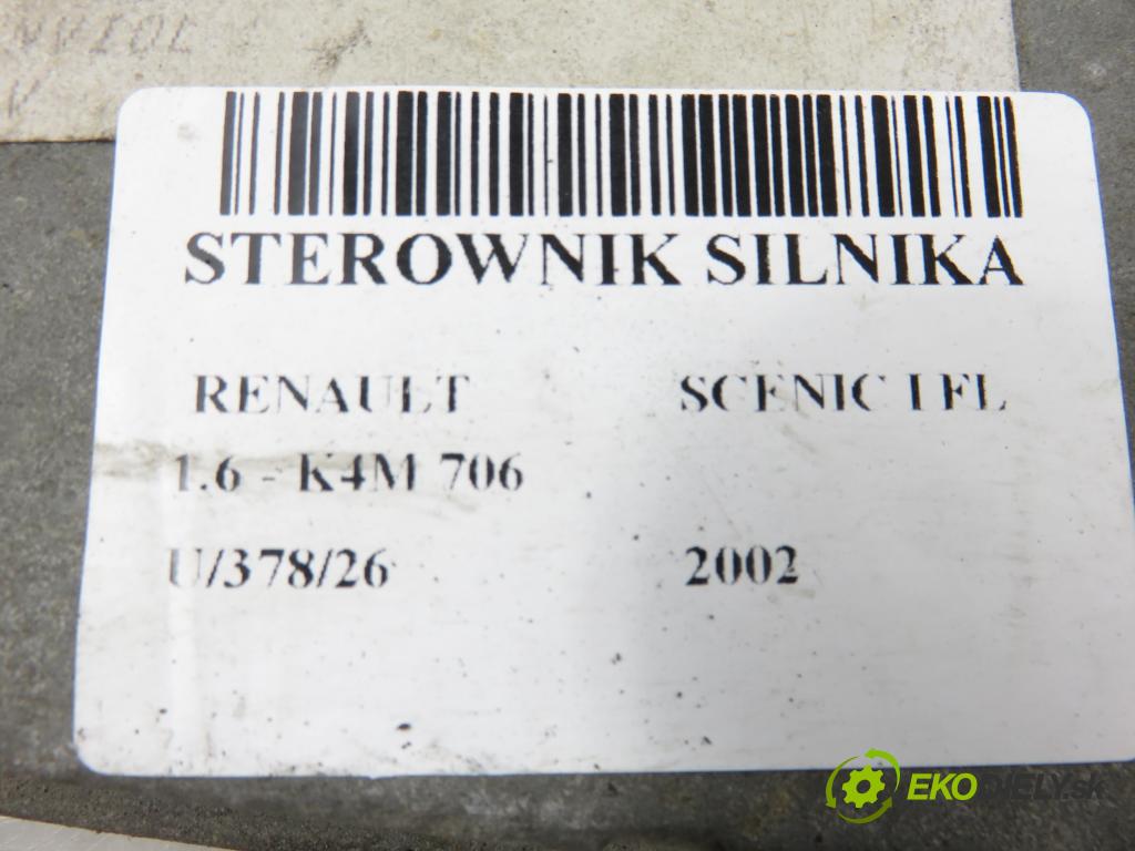 RENAULT SCENIC I (JA0/1_) MINIVAN 2002 79,00 1.6 - K4M 706 1598,00 řídící jednotka motora 8200214973 ; S118301113