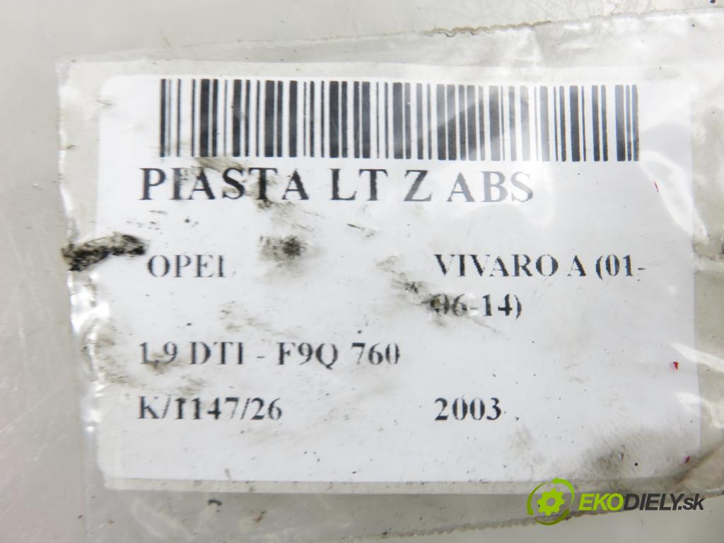 OPEL VIVARO A Autobus (X83) BUS 2003 74,00 1.9 DTI - F9Q 760 1870,00 náboj LT ABS