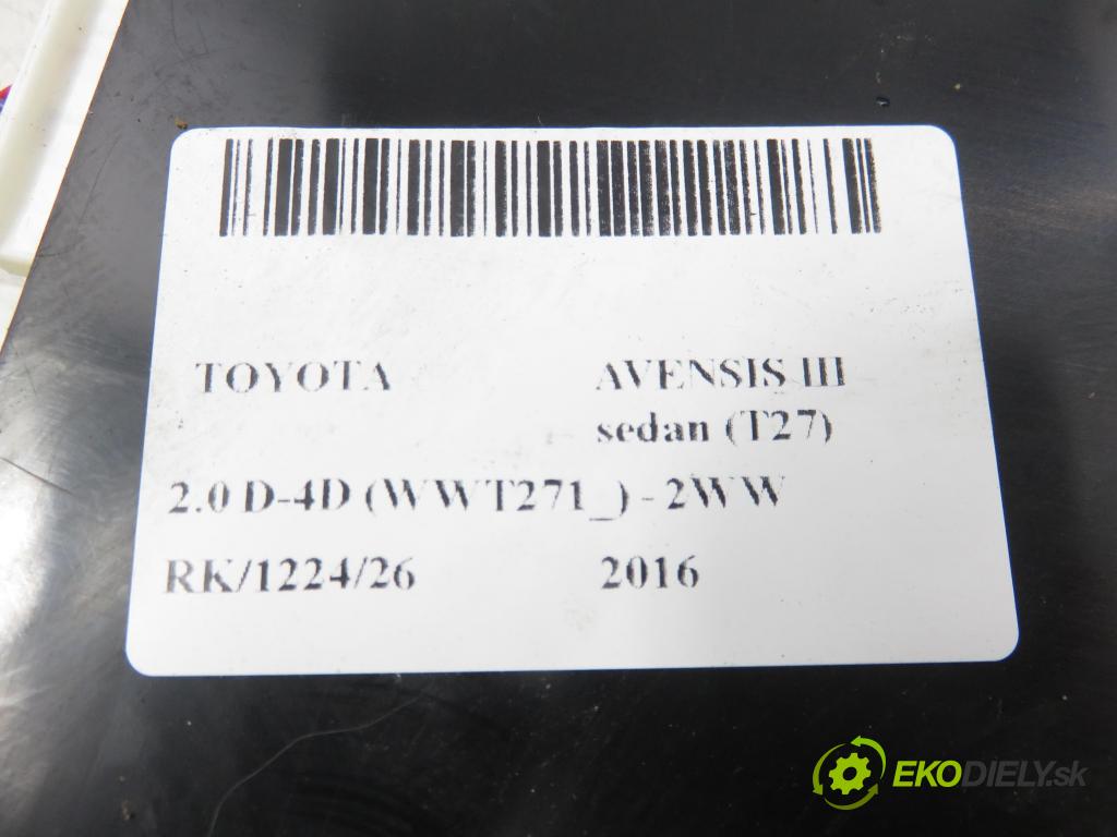 TOYOTA AVENSIS sedan (_T27_) SEDAN 2016 105,00 2.0 D-4D (WWT271_) - 2WW 1995,00 riadiaca jednotka / MODUL INNE: 8999005060 ; MB2329004020