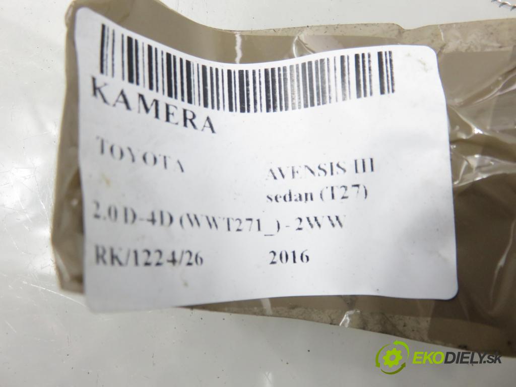 TOYOTA AVENSIS sedan (_T27_) SEDAN 2016 105,00 2.0 D-4D (WWT271_) - 2WW 1995,00 KAMERA 8679005040