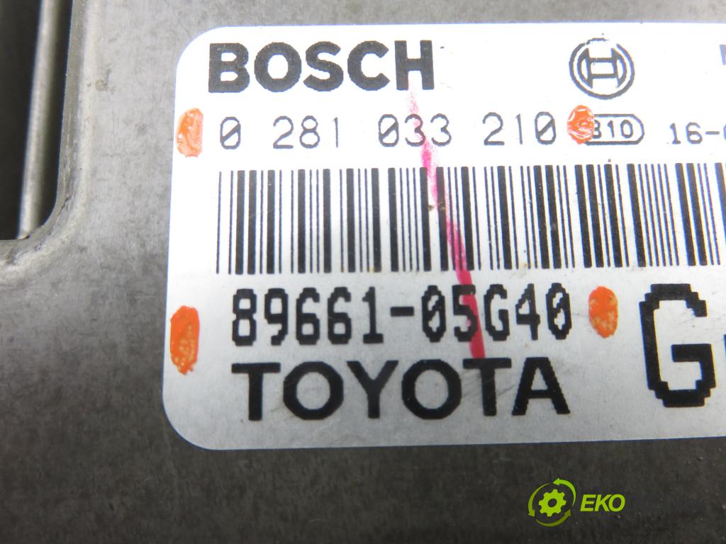 TOYOTA AVENSIS sedan (_T27_) SEDAN 2016 105,00 2.0 D-4D (WWT271_) - 2WW 1995,00 Riadiaca jednotka Motor 0281033210 ; 8966105G40