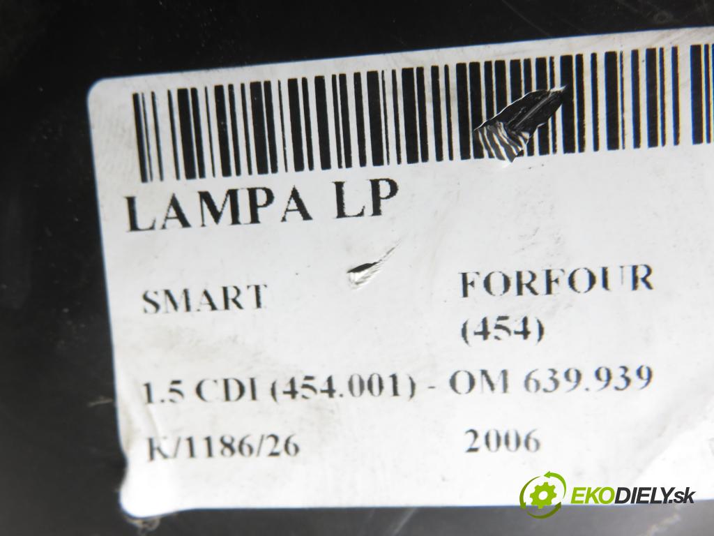 SMART FORFOUR (454) HB 2006 70,00 1.5 CDI (454.001) - OM 639.939 1493,00 Svetlo LP A4545400954 ; 0301207221
