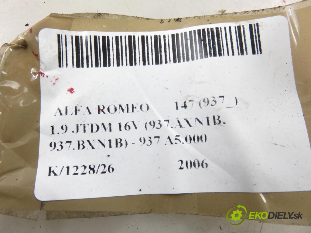 ALFA ROMEO 147 (937_) HB 2006 110,00 1.9 JTDM 16V (937.AXN1B, 937.BXN1B) - 937 A5.000 1910,00 PAKA/ŘAZENÍ/SADA: 07353655350 ; 0265005499