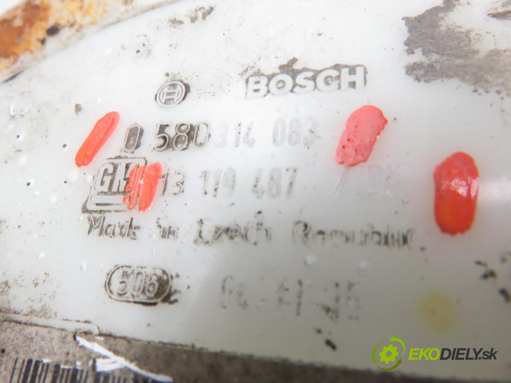 OPEL ASTRA H (A04) HB 2005 77,00 1.6 - Z 16 XEP 1598,00 pumpa paliva 0580314083 ; 13119487DK