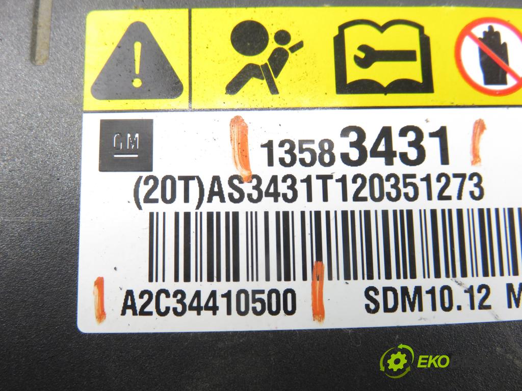 CHEVROLET AVEO liftback (T300) HB 2012 63,00 1.2 LPG - A 12 XER 1229,00 MODUL air BAG 13583431 ; A2C34410500