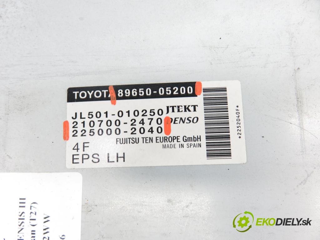 TOYOTA AVENSIS sedan (_T27_) SEDAN 2016 105,00 2.0 D-4D (WWT271_) - 2WW 1995,00 Riadiaca jednotka servočerpadlo 8965005200 ; 2107002470 ; 2250002040 (Riadiaca jednotka)