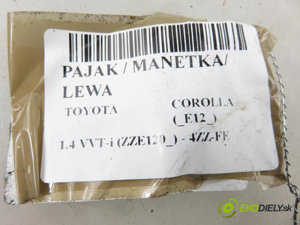 TOYOTA COROLLA (_E12_) HB 2004 71,00 1.4 VVT-i 97 (ZZE120) - 4ZZ-FE 1398,00 / páčka ľavá strana 173681