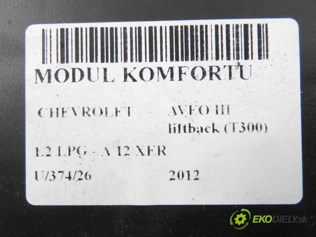 CHEVROLET AVEO liftback (T300) HB 2012 63,00 1.2 LPG - A 12 XER 1229,00 MODUL komfortu 13582620