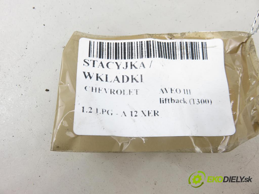 CHEVROLET AVEO liftback (T300) HB 2012 63,00 1.2 LPG - A 12 XER 1229,00 spínačka / VLOŽKY 313170S6 ; 2081124MB