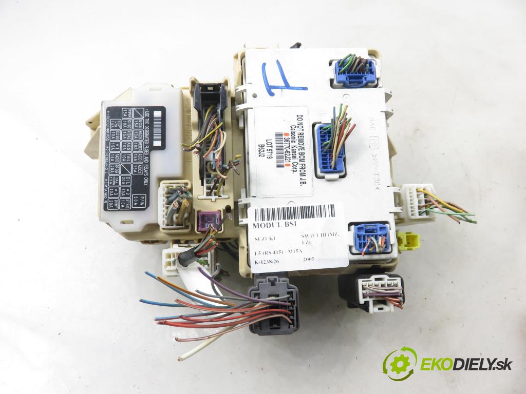SUZUKI SWIFT III (MZ, EZ) HB 2005 75,00 1.5 (RS 415) - M15A 1490,00 MODUL BCM 3677062J21