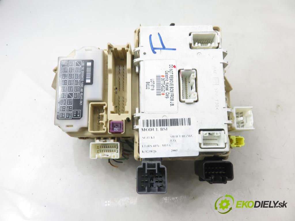 SUZUKI SWIFT III (MZ, EZ) HB 2005 75,00 1.5 (RS 415) - M15A 1490,00 MODUL BCM 3677062J21
