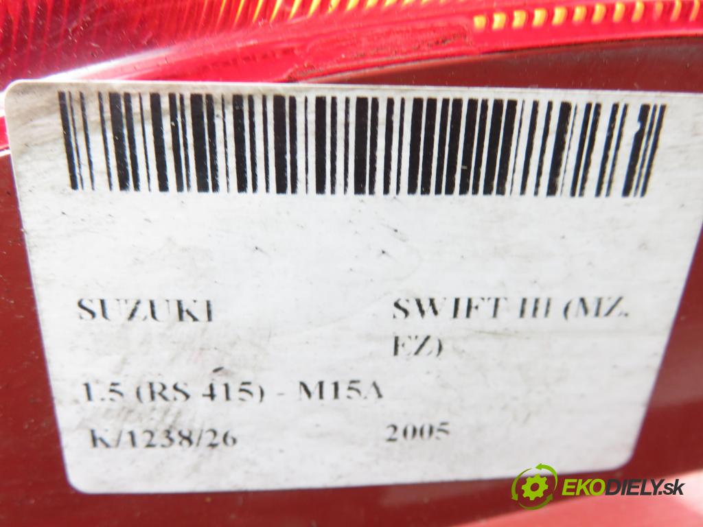 SUZUKI SWIFT III (MZ, EZ) HB 2005 75,00 1.5 (RS 415) - M15A 1490,00 světlo pravé zadní P4476R