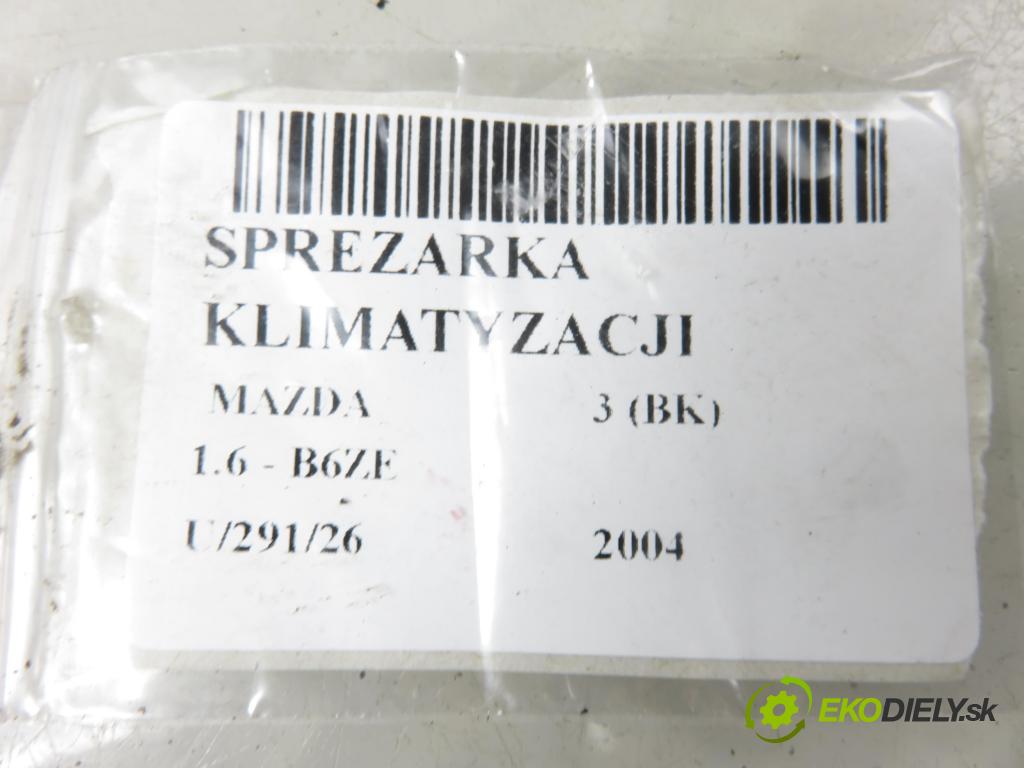 MAZDA 3 (BK) HB 2004 77,00 1.6 - B6ZE 1598,00 KOMPRESOR: klimatizácie H12A1AG4DY (Kompresor klimatizácie)