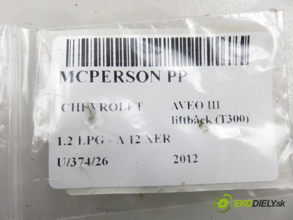 CHEVROLET AVEO liftback (T300) HB 2012 63,00 1.2 LPG - A 12 XER 1229,00 MCPERSON PP MGA6125